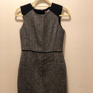 Banana Republic Herringbone Wool Tweed Dress